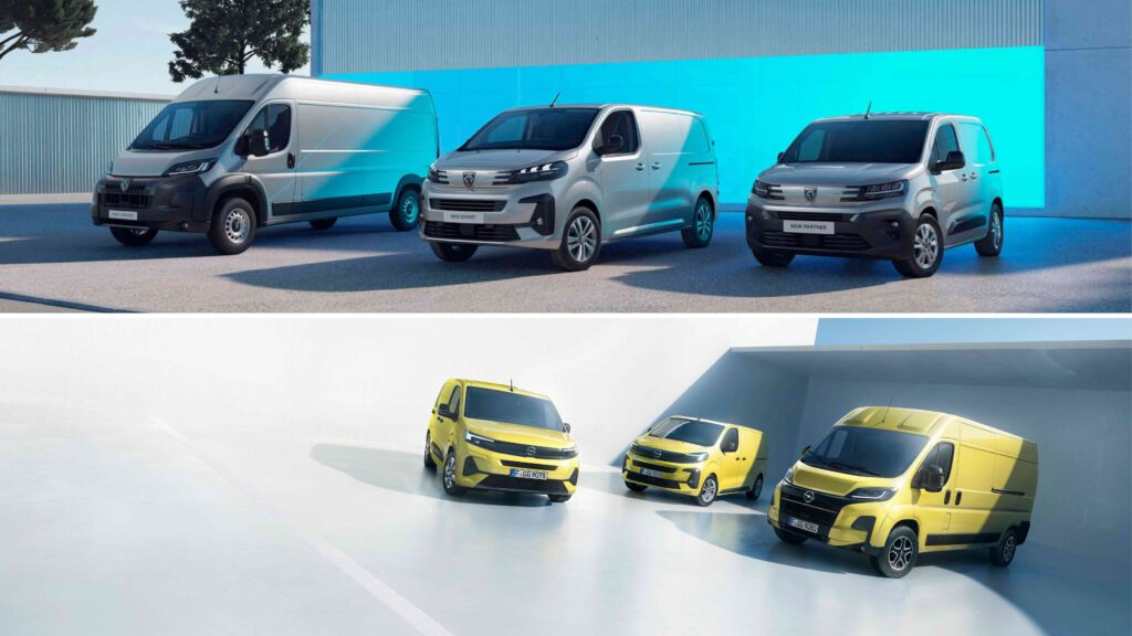 Collage Nutzfahrzeuge Peugeot & Opel