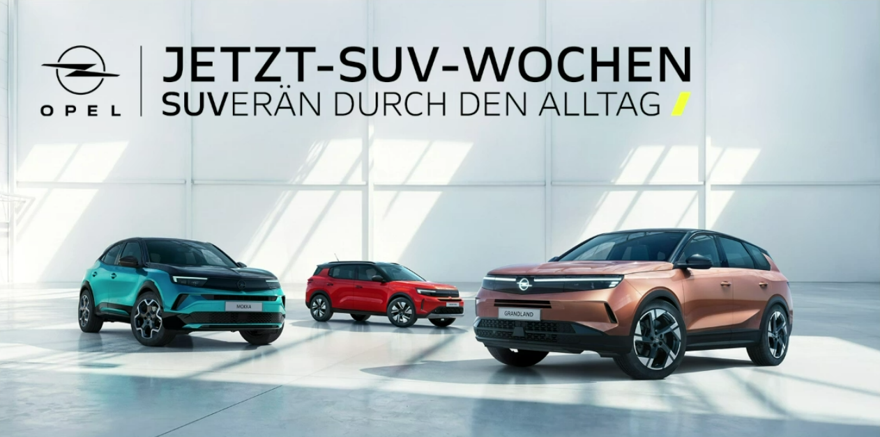 Opel Jetzt-SUV-Wochen Range Mokka, Frontera, Grandland