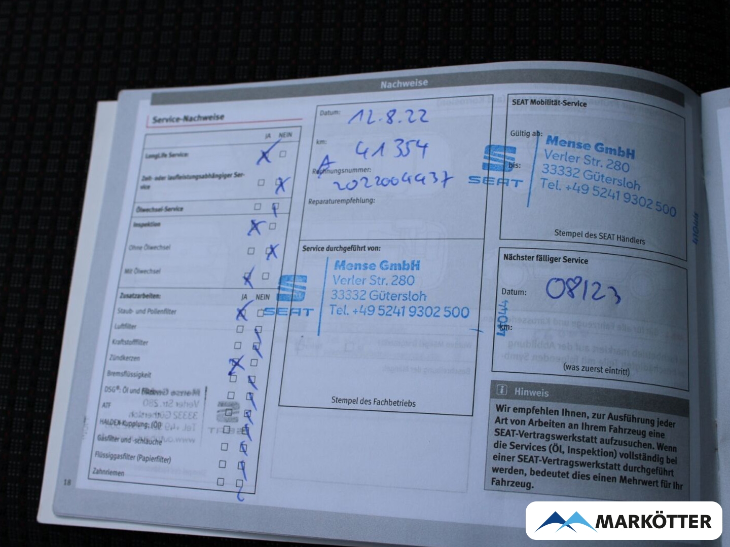 Fahrzeugabbildung SEAT Leon ST FR PDC/NAVI/PANO/BT/SHZ