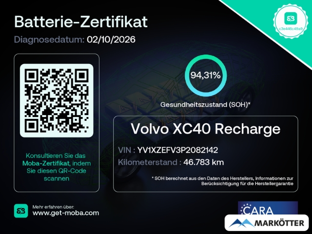 Fahrzeugabbildung Volvo XC40 Single Motor Ultimate AHK/STHZ/360CAM/BLIS