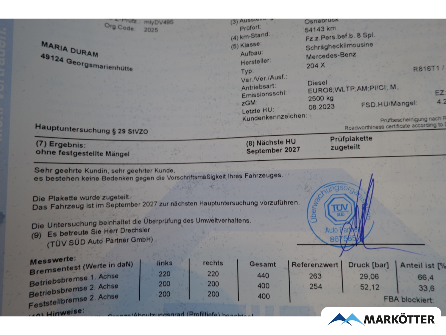 Fahrzeugabbildung Mercedes-Benz GLC 200 d 4matic coupe AMG Line/Ambiente/Night