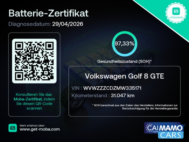 Fahrzeugabbildung Volkswagen Golf VIII GTE eHybrid ACC/SHZ/LHZ/DAB+
